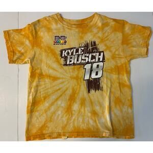 Kyle Busch NASCAR MnMs tie dye youth medium